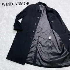 Wind Armor カシミヤ100% 比翼ボタン　ステンカラー　コート　S