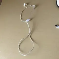 ホワイトイヤホンマイク付き片耳