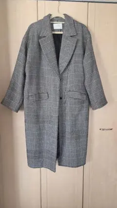 チェスターコート チェック柄 レディース イギリス風