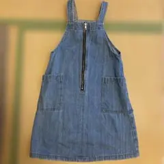 GU デニムジャンバースカート140㎝