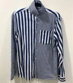 ◉◉ZARA MAN◉デザイン長袖シャツ ブルー×ホワイト Ｓサイズ◉ザラ◉◉
