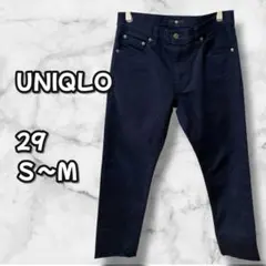 N0338　ユニクロ　スリムフィットデニムパンツ　ストレッチ　29　Ｓ〜Ｍ