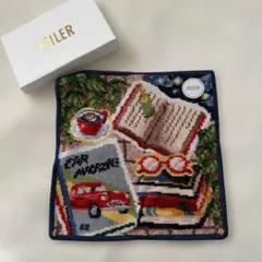 FEILER ハンカチ 本と車のデザイン　ブックラバー