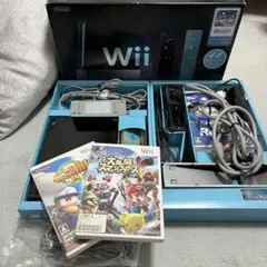 【動作確認済】Wii本体+リモコン2本+ヌンチャク+カセット