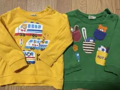 ホットビスケッツ 長袖 トレーナー90 2枚セット