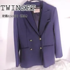 TWINSET MILANO ジャケット ブレザー　ネイビー　金ボタン 38　紺
