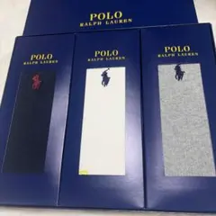 Polo Ralph Lauren 3足セットソックス 新品未使用　箱付