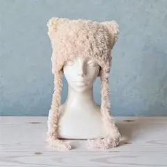 ハンドメイド猫耳ニット帽