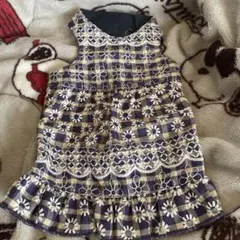 犬服花柄ワンピース1号