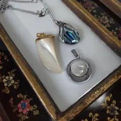 昭和レトロ　手芸材料　ペンダントチャームセット