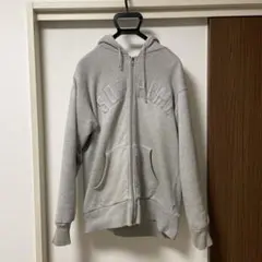 SUPREME グレー パーカー アーチロゴ