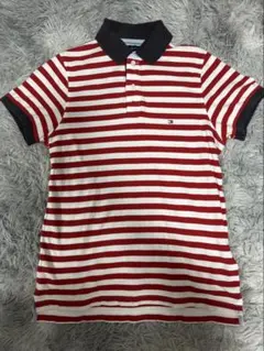 TOMMY HILFIGER ストライプ ポロシャツ S/P