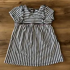 TOMMY HILFIGER 半袖 ストライプワンピース 80 女の子のサムネイル