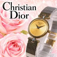 クリスチャンディオール DIOR ネイビー文字盤 メンズ 腕時計 F514 