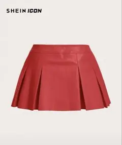 SHEIN 赤ミニスカート　M