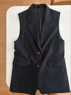 ZARA ベスト ジレ ブラック XS - メルカリ