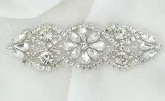 ラインストーン ビジュー 10cm×3.2cm ヘアアクセサリー ビジューベルト