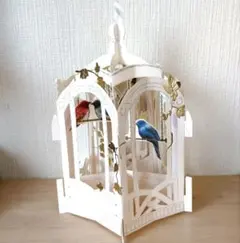 鳥かご　メッセージカード　バードケージカード