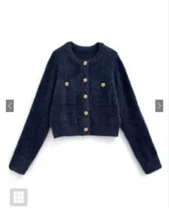 ラメフェザーカーディガン[kz618]