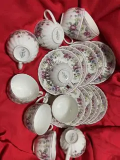 La Seine Fine China JAPAN カップ＆ソーサー 10客花柄