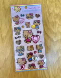 【新品未使用】ハローキティ　キラキララインストーンシール　日焼けキティ　ギャル風