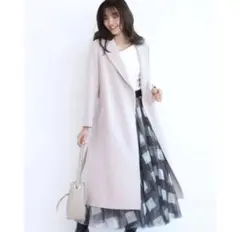 ロング丈 チェスターコート アイボリー　マイストラーダのサムネイル