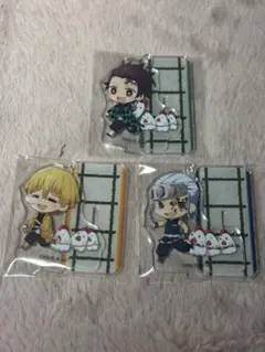 【ローソン限定】竈門炭治郎　我妻善逸　宇髄天元　アクリルスタンドマスコット　3点