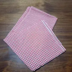 ギンガムチェック はぎれ レッド 手芸素材 ハンドメイド