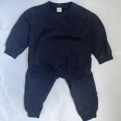 H&M セットアップ トレーナー ブラック 86cm