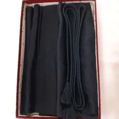 喪服用 黒の帯揚夏冬、帯締