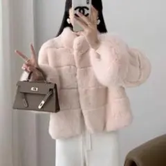 ピンク ファーコート