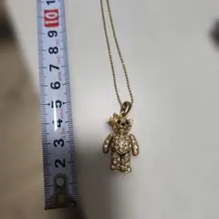 ゴールド クマ型 ペンダント ネックレス