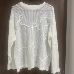 しまむら　トップス　長袖　透け感　Mサイズ