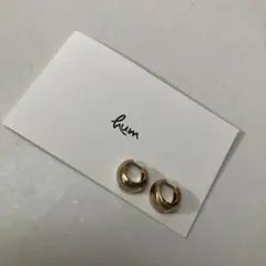 hum et-p101m ハムエタ ピアス k10YG ポストk18YG