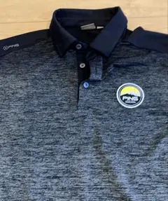 PING ポロシャツ　吸汗速乾　　　　グレー/ネイビー