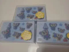 mini コットンパフィーシール 3個セット　エンジェルブルー　中村くん