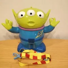 ポップコーンバケツ エイリアン キャラクター帽子 ストラップ付き