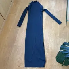 ZARA ダークブルー ロングワンピース Sサイズ