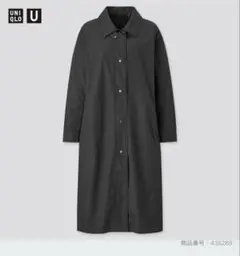 UNIQLO U ライトロングコート　ブラック　Lサイズ