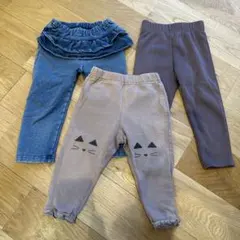 【値下げ】90cmパンツ レギンス３点セット