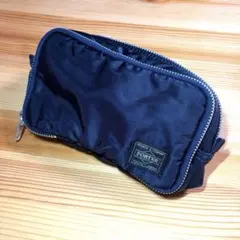 極美品 HEAD PORTER タンカー ポーター ミニポーチ ネイビー 廃盤