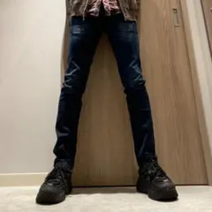 HIDEAWAYS NICOLE チェーン y2k ストレッチ スキニーデニム