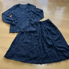 インゲボルグ 刺繍長袖セットアップ