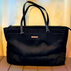 【23区】 黒 ビジネスバッグ トートバッグ 肩掛け オフィス