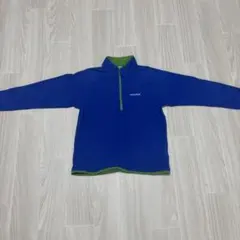 mont-bell kids 150 青と緑のフリース