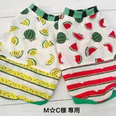 M☆C様 専用 ハンドメイド 犬服 レッド・イエロー