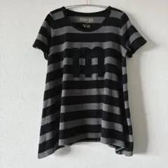 vis × merge コラボ　ボーダー　カットソー　チュニック