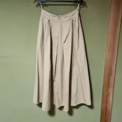 サマンサモスモス　ベージュ フレアスカート ロング