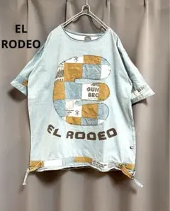 エルロデオ パッチワークロゴTシャツ かなり大きいサイズ 個性的のサムネイル