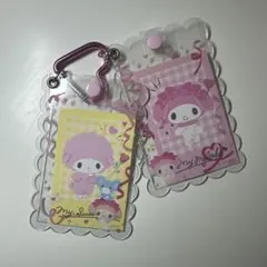 マイメロディ カードケース フォトホルダー 写真 トレカ キーホルダー